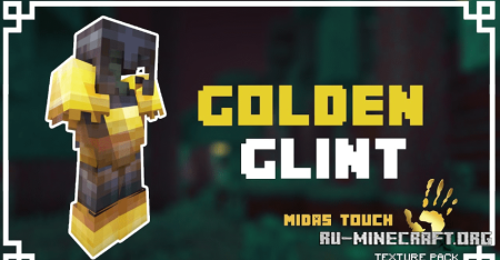 Скачать Golden Glint Resource Pack для Minecraft 1.19