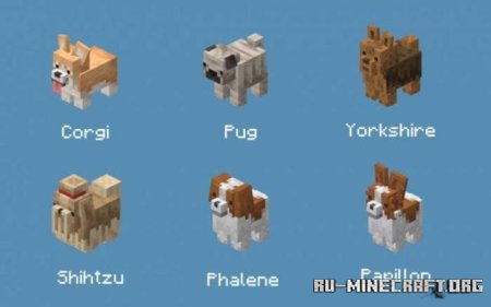 Скачать Породы собак для Minecraft PE 1.19