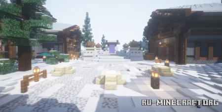 Скачать Snow Themed Medieval Hub для Minecraft