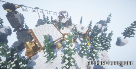 Скачать Snow Themed Medieval Hub для Minecraft
