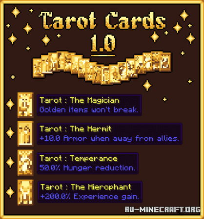 Скачать Tarot Cards для Minecraft 1.19.2