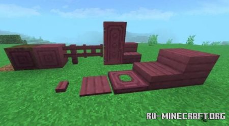 Скачать Розовая Мангровая древесина для Minecraft PE 1.19