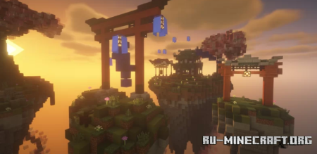 Скачать The Sakura Truce - a Four-Sided Bed Wars Map для Minecraft
