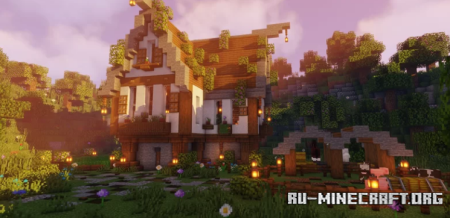 Скачать Medieval Cozy House by Cerastia для Minecraft