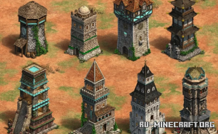  Age of Empires II - North European Fortified Tower  Minecraft