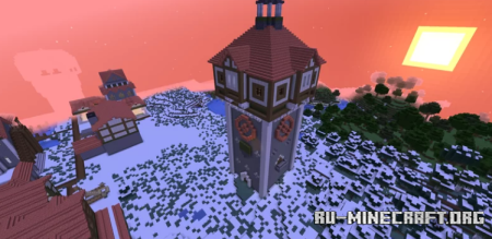 Скачать Age of Empires II - North European Fortified Tower для Minecraft