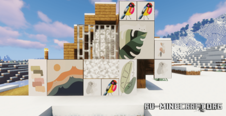 Скачать Cute Abstract Paintings Resource Pack для Minecraft 1.19