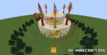 Скачать Duck Birthday Cake Parkour для Minecraft