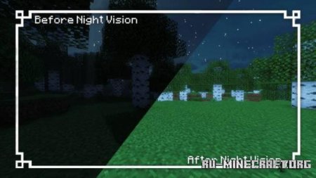 Скачать Ночное видение для Minecraft PE 1.19