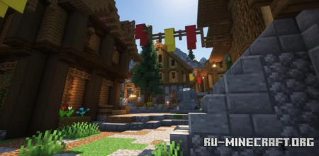Скачать The Moutains Village by IloChampDeBle для Minecraft