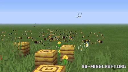 Скачать Улучшенные пчелы для Minecraft PE 1.19