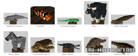 Скачать Zoo & Wild Animals для Minecraft 1.16.5