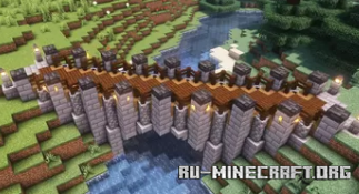 Скачать Medieval - Fantasy Diagonal Bridge для Minecraft