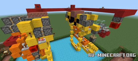 Скачать 2x6, 2x8, 2x10, 2x12 Redstone Drawbridge для Minecraft