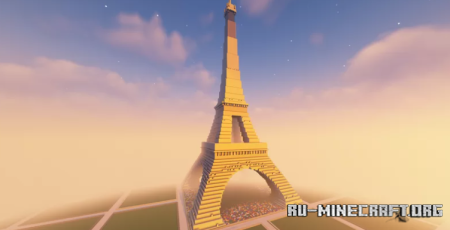 Скачать Eiffel Tower Schematic для Minecraft