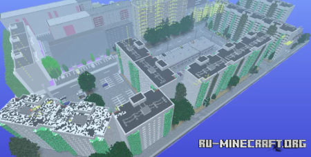 Скачать Diorama Urban Area High Residence by Anderbest для Minecraft