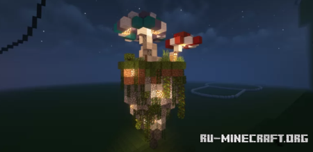Скачать MushRoom Sky Island для Minecraft PE