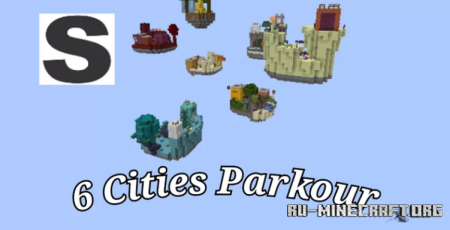 Скачать 6 Cities Parkour для Minecraft