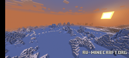 Скачать Паркур в снежной теме для Minecraft PE