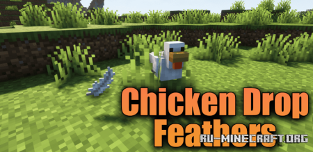 Скачать Chicken Drop Feathers для Minecraft 1.19.3