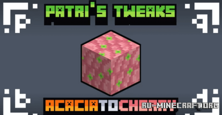 Скачать Patri’s Acacia To Cherry Resource Pack для Minecraft 1.19