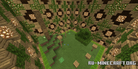 Скачать Паркур в мини биомах для Minecraft PE