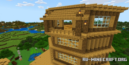 Скачать Деревенский дом от CarolxP для Minecraft PE