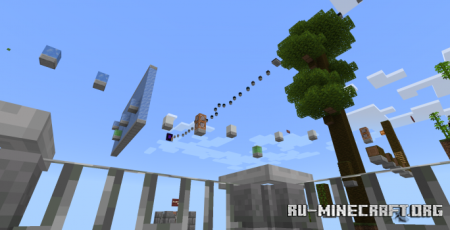 Скачать Паркур по небесным биомам для Minecraft PE