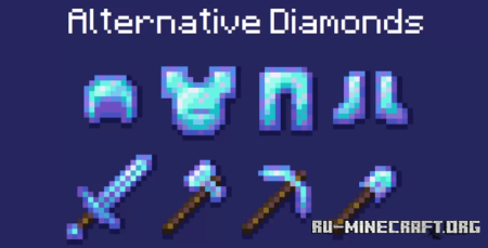 Скачать Alternative Diamonds Resource Pack для Minecraft 1.19