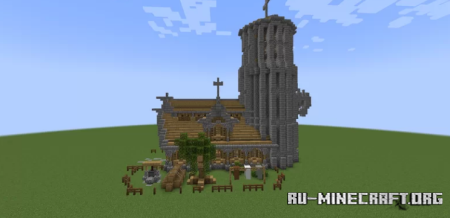  Small Medival Church V.1  Minecraft