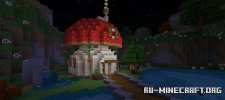 Скачать Дом в виде гриба от Мота для Minecraft PE