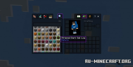 Скачать Интерфейс фиолетового цвета для Minecraft PE 1.19