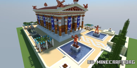 Скачать Greek Temple of Poseidon для Minecraft