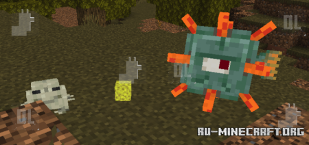 Скачать Лягушка ест вещи для Minecraft PE 1.19