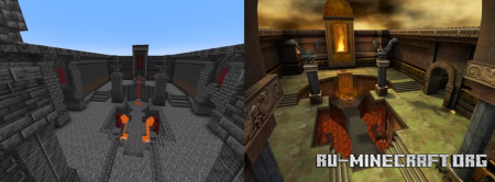 Скачать Quake 3 Arena - Q3DM7 map interpretation для Minecraft