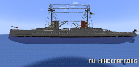 Скачать SMS Kaiser - German Dreadnought Battleship для Minecraft