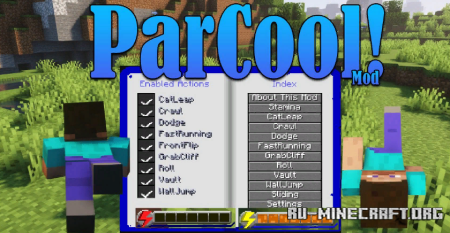 Скачать ParCool Mod для Minecraft 1.19.4