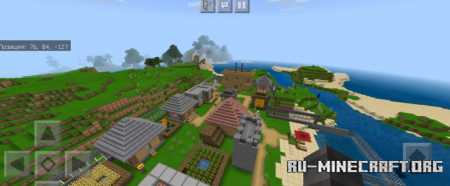 Скачать Мир с самодельной деревней для Minecraft PE