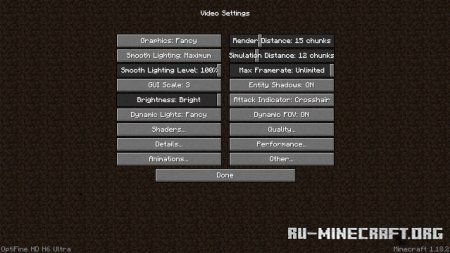 Скачать OptiFine HD для Minecraft 1.20