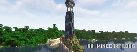 Скачать Elysian Guidelight - Fantasy Lighthouse для Minecraft