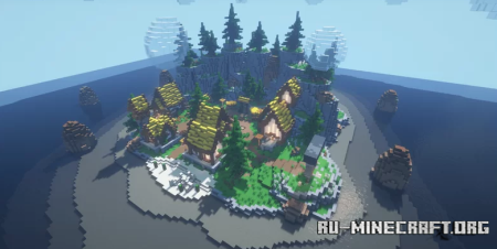 Скачать Yellow Village Lobby - Survival Spawn для Minecraft