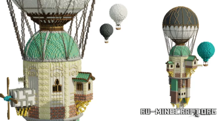 Скачать Giant balloon House для Minecraft