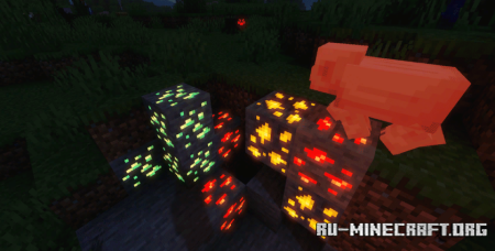 Скачать Shiny Ores Resource Pack для Minecraft 1.20
