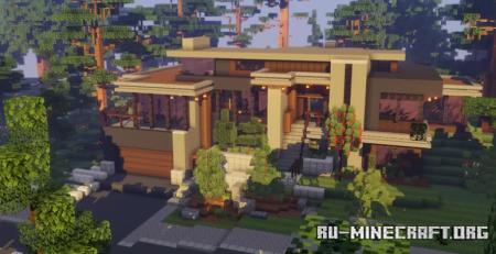 Скачать Beautiful modern cottage by Danchik1949 для Minecraft