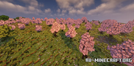 Скачать Custom Cherry Blossoms для Minecraft
