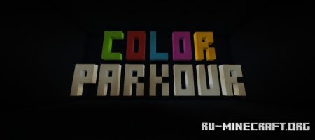 Скачать Цветной паркур от Crazydent для Minecraft PE