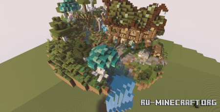 Скачать Floaty Birch Island by Sirium для Minecraft