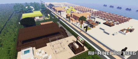Скачать 6 Beach Resorts для Minecraft
