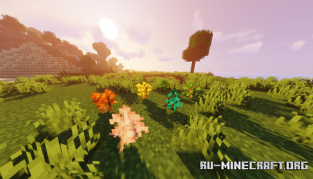 Скачать Красочная флора для Minecraft PE 1.16