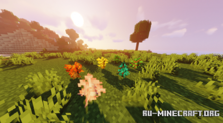 Скачать Красочная флора для Minecraft PE 1.16